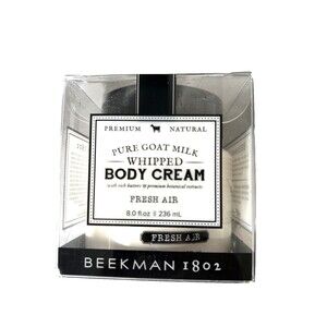 Beekman 1802 Pure Goat Milk "Whipped Body Cream" 8 fl oz. Fresh Air Scent New